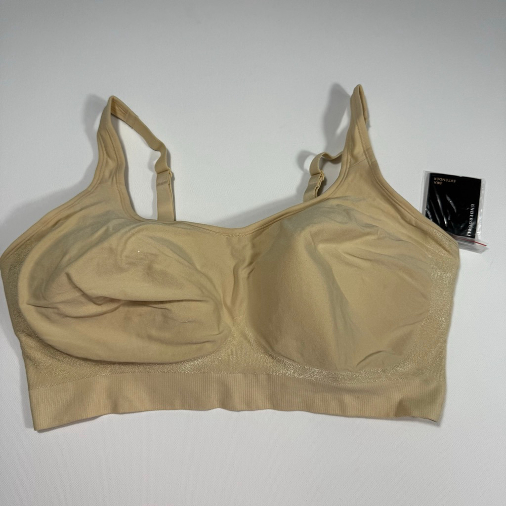 Women's UNDERUTFIT Comfort Shaping Bra 4XL Beige